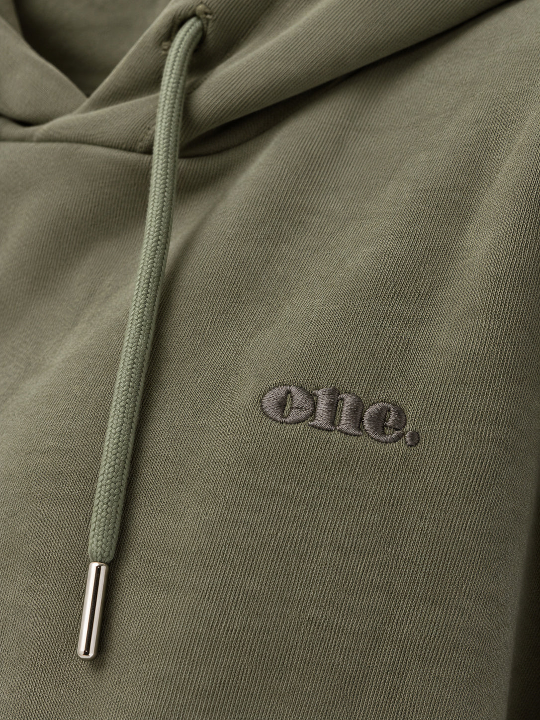 Army Wash Hoodie — detail view