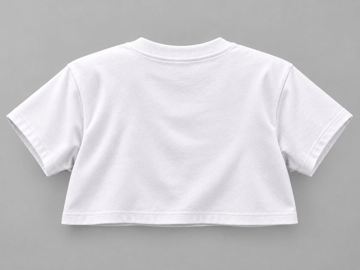 ONE Boxy Crop White – back