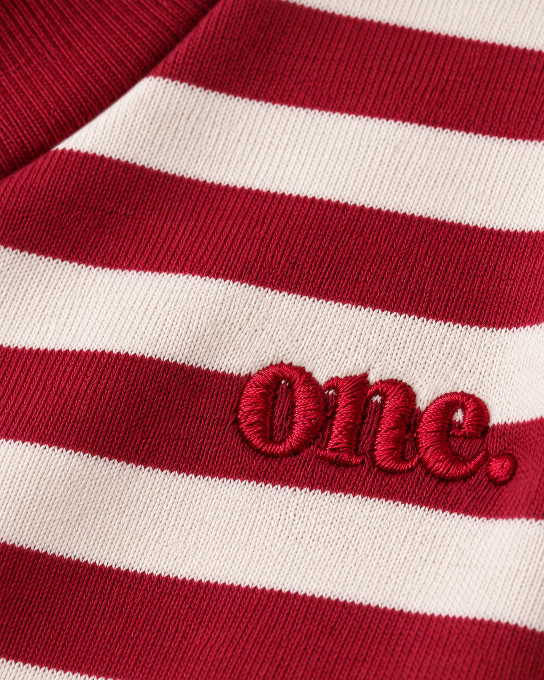 Studio Stripe Ruby Tee — detail view