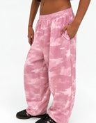 Cameo Candy Street Jogger — on model, waist drawcord tucked inside