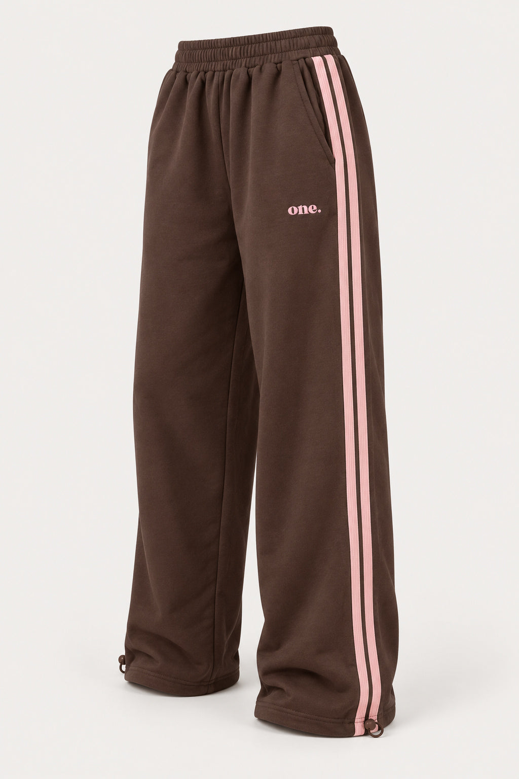 Chocolate Pink Line Jogger — side view