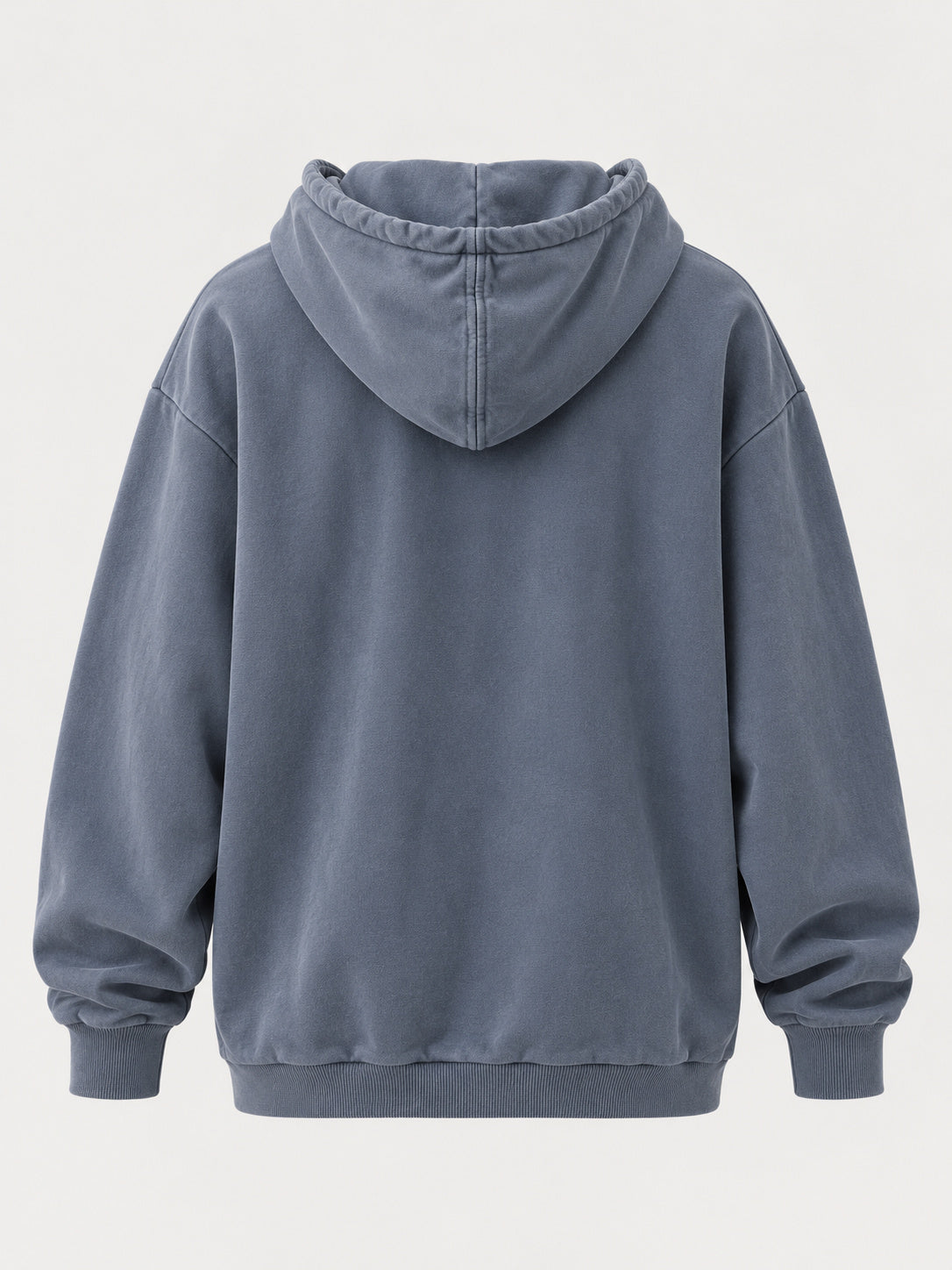 Denim Wash Hoodie — back view