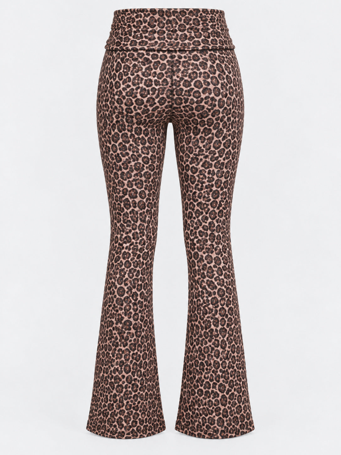 Leopard print leggings — back view