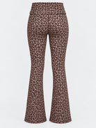 Leopard print leggings — back view