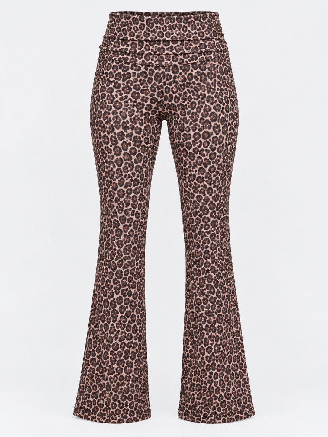 Leopard print leggings — front view
