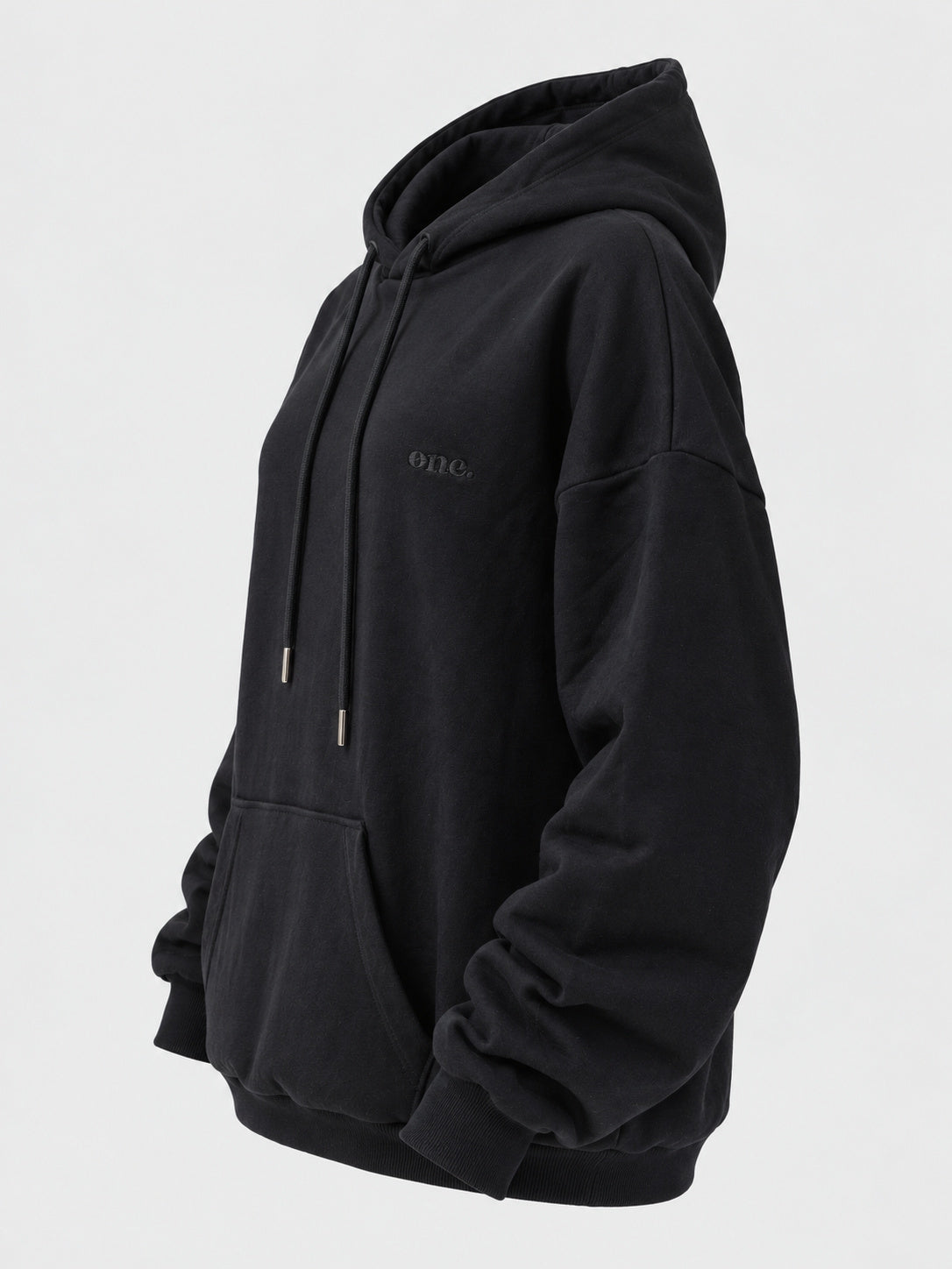 Must-Have Black Hoodie — side view