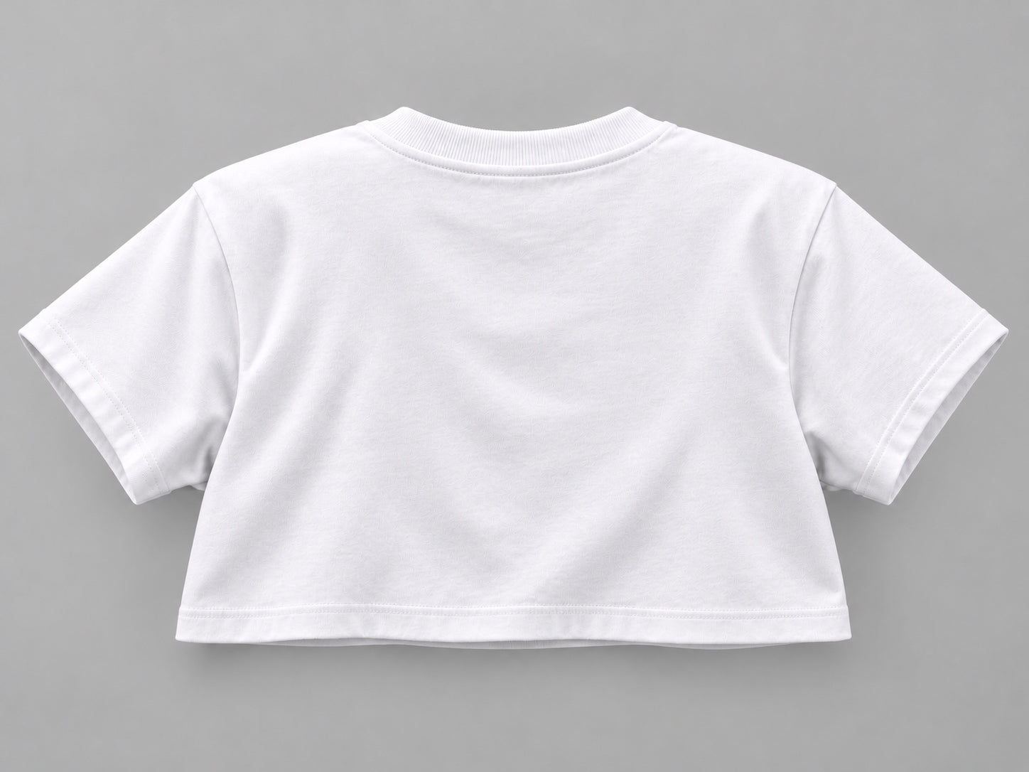 ONE Boxy Crop White – back
