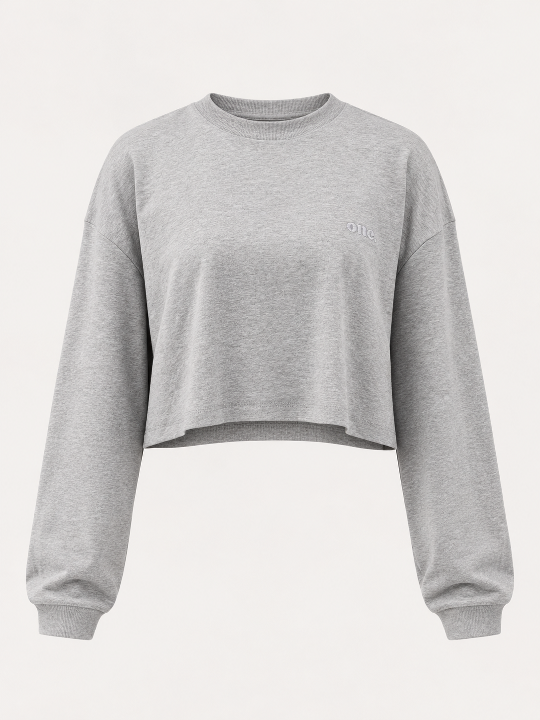 Studio Core Crop Heather Gray — חזית — תמונה ראשית