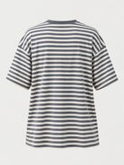 Studio Stripe Gray Tee — back view