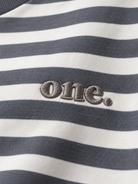 Studio Stripe Gray Tee — detail view