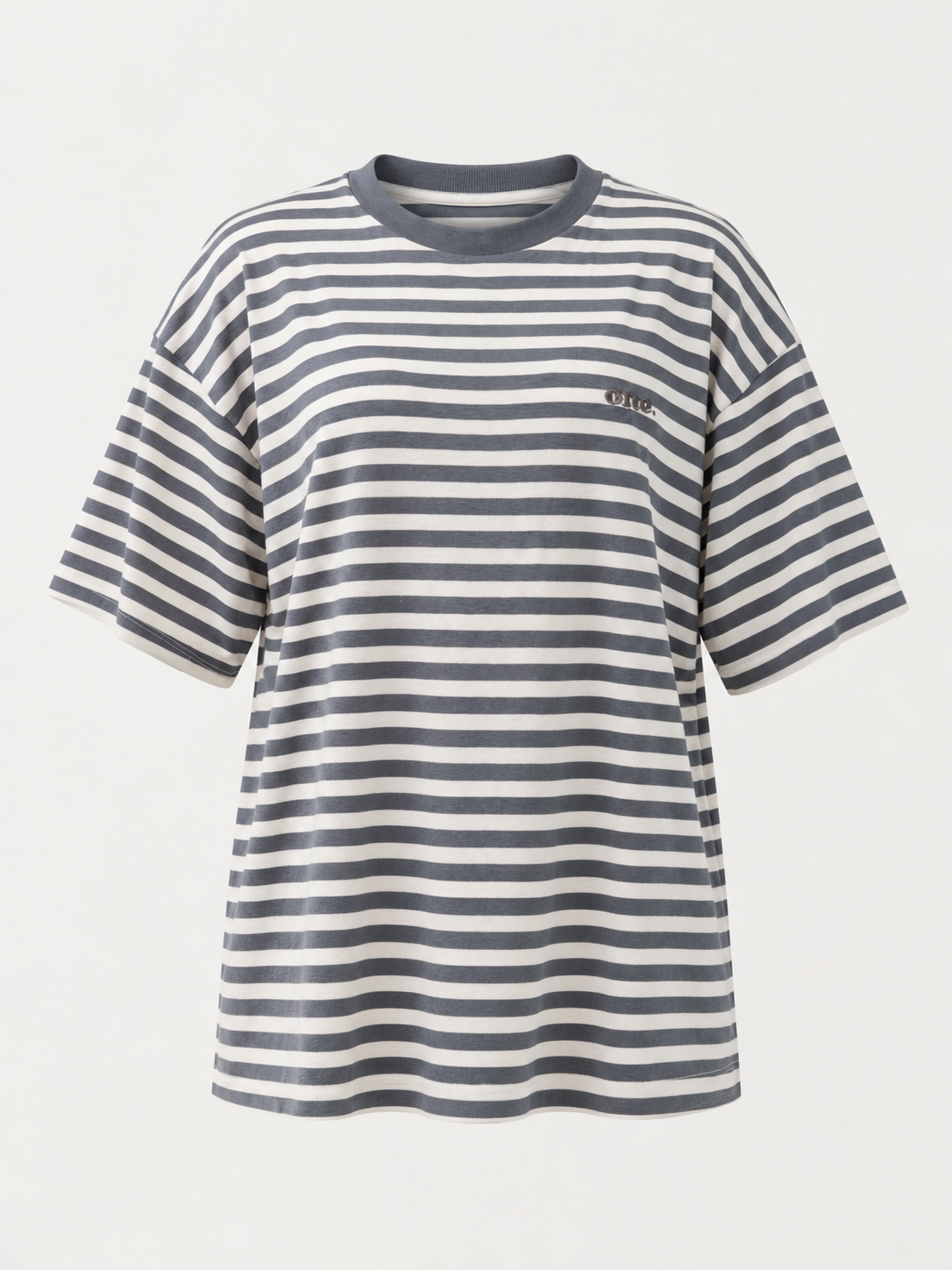Studio Stripe Gray Tee — front view