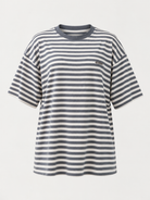 Studio Stripe Gray Tee — front view