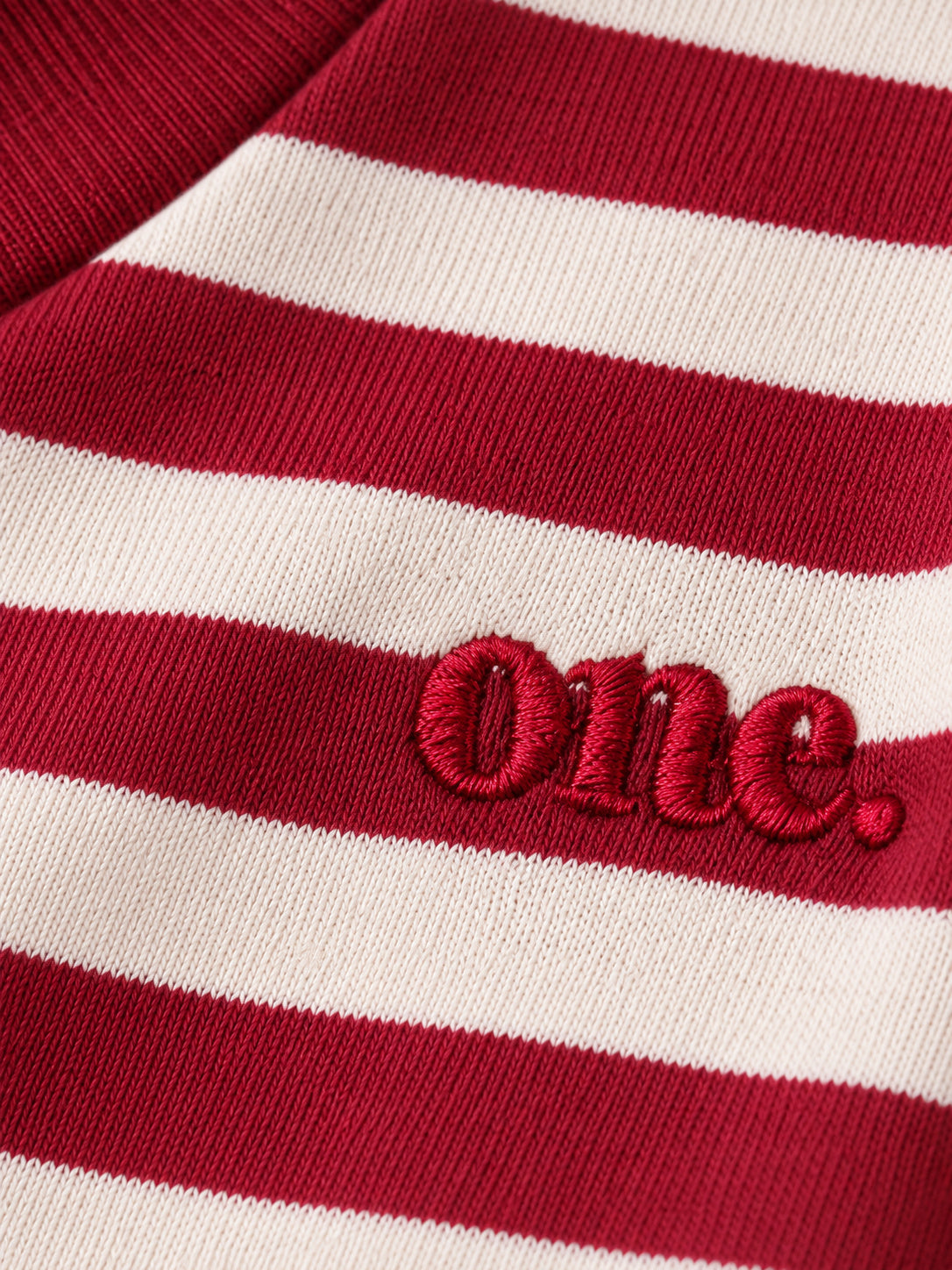 Studio Stripe Ruby Tee — detail view